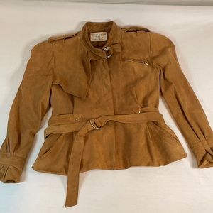 Vtg Claude Montana pour Ideal Cuir Suede Jacket